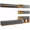 Obývacia stena Silk antracit/wotan,3