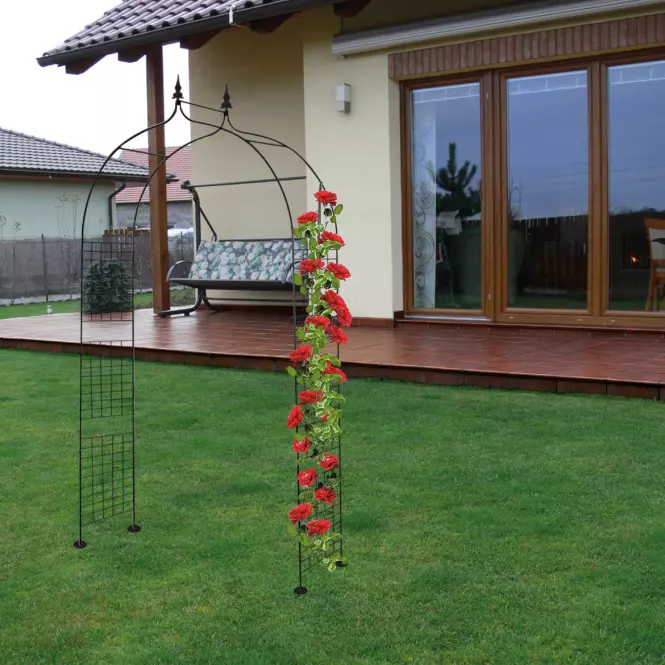 Pergola GA-B 110x30x250 čierna kov,3