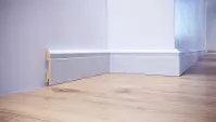 Podlahová lišta MDF FOGE LB3 100 biela polomatná