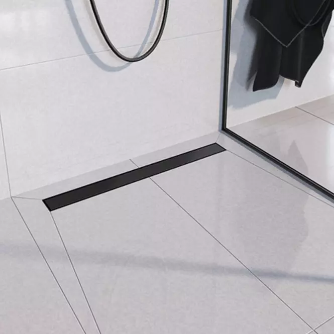 Odvodnenie líniové Reverzibilné Duplex čierna  ABS+Inox 700