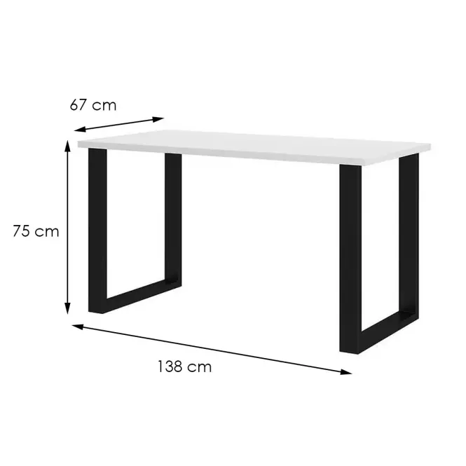 Stôl Imperial 138x67-Biela,5