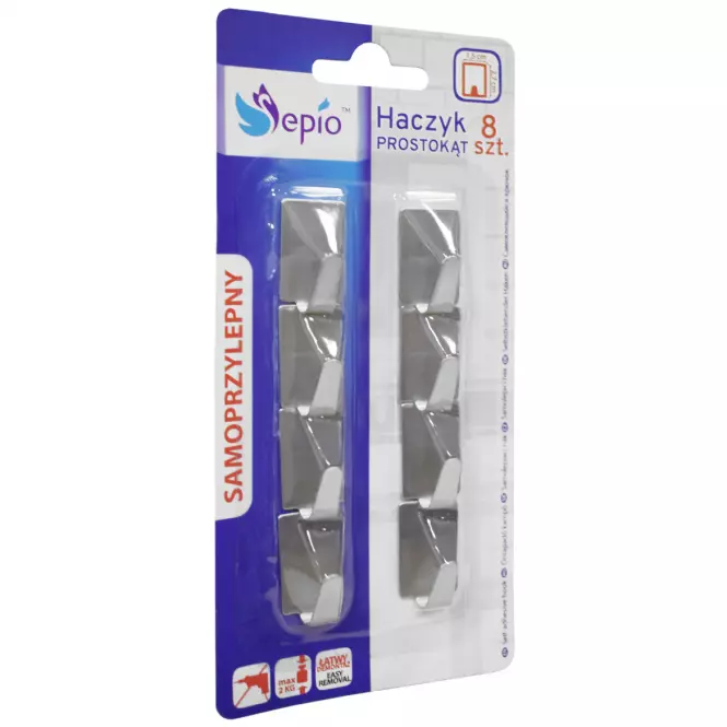 Háčik obdĺžnikový 8 ks 11methopro8pc,3