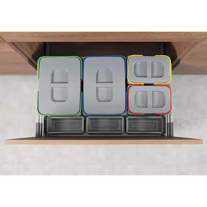 Nádoba na odpad Praktiko 80 4 dielná (2x20 l + 2x9 l)