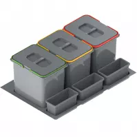 Nádoba na odpad Praktiko 80 trojdielna 3x20l