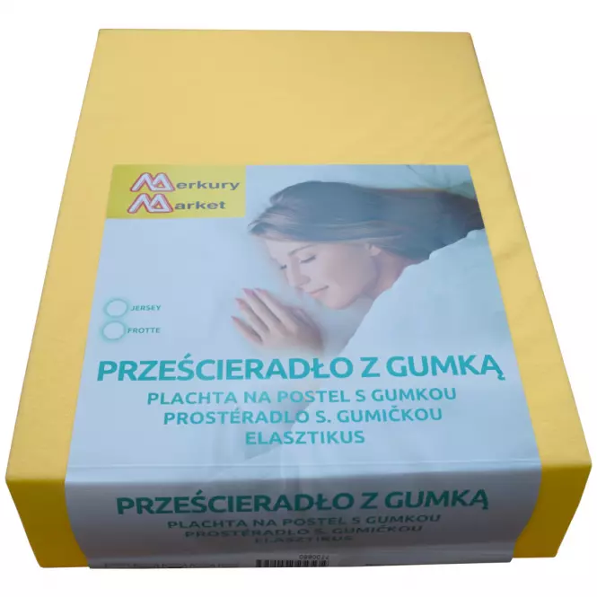 Plachta na posteľ Jersey 200x220   žltá 5102