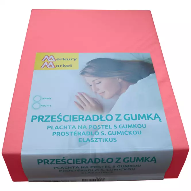 Plachta na posteľ jersey 90x200 farba 6138 malina