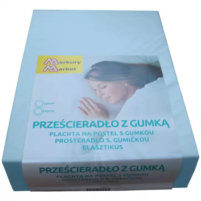 Plachta na posteľ jersey 160x200 farba 9700 modrý
