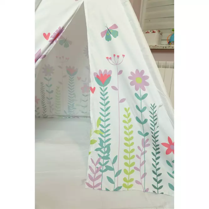 Detský stan Teepee s kvetmi