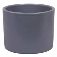 Obal na kvetináč ZEUS PALETE keramický matný tmavosivý 28 cm
