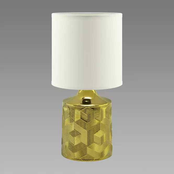 Stolná lampa Linda E14 zlatá/biela03786,2