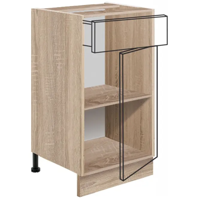 Skrinka do kuchyne Favorit 1d Sonoma/White+Ribbeck