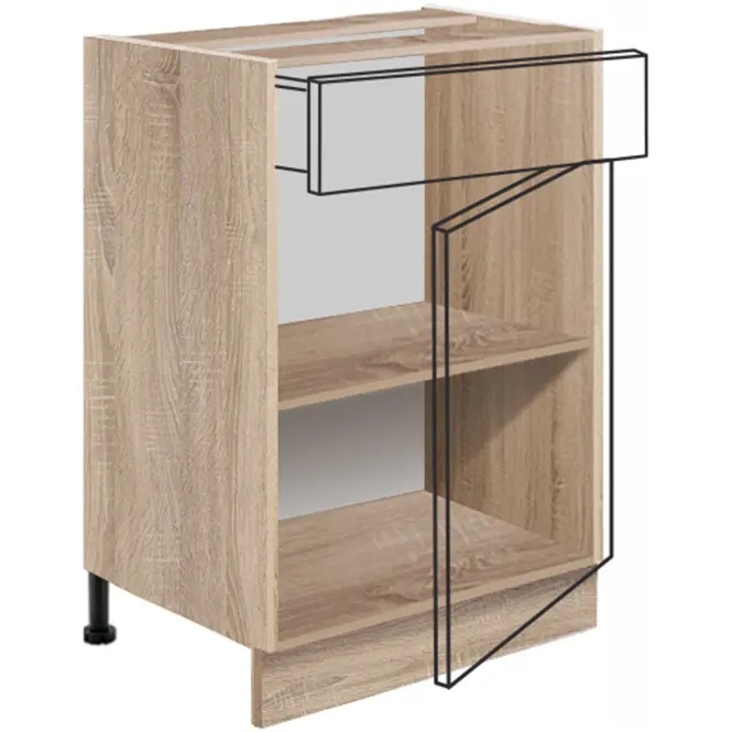 Skrinka do kuchyne Favorit 4d Sonoma/White+Ribbeck