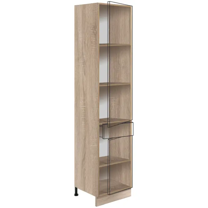 Skrinka do kuchyne Favorit 19d Sonoma/White+Ribbeck