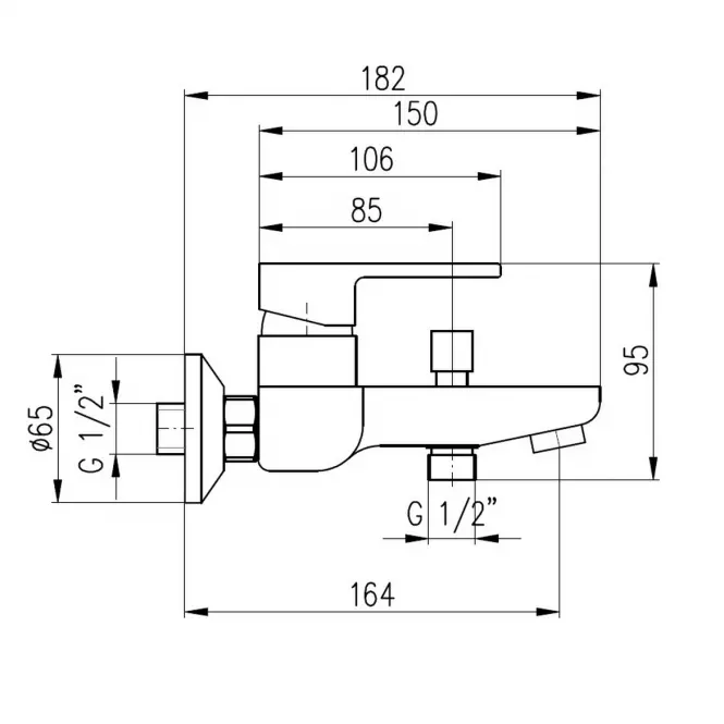 Batéria vaňová Rav-Slezak Vltava čierne/zlato VT554.5CMATZ