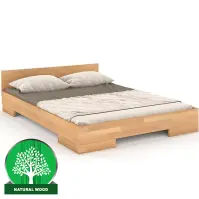 Posteľ drevená  buk Skandica Spectrum nízka 120x200 prírodná
