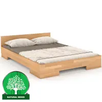 Posteľ drevené  buk Skandica Spectrum Nízka 140x200 prírodná