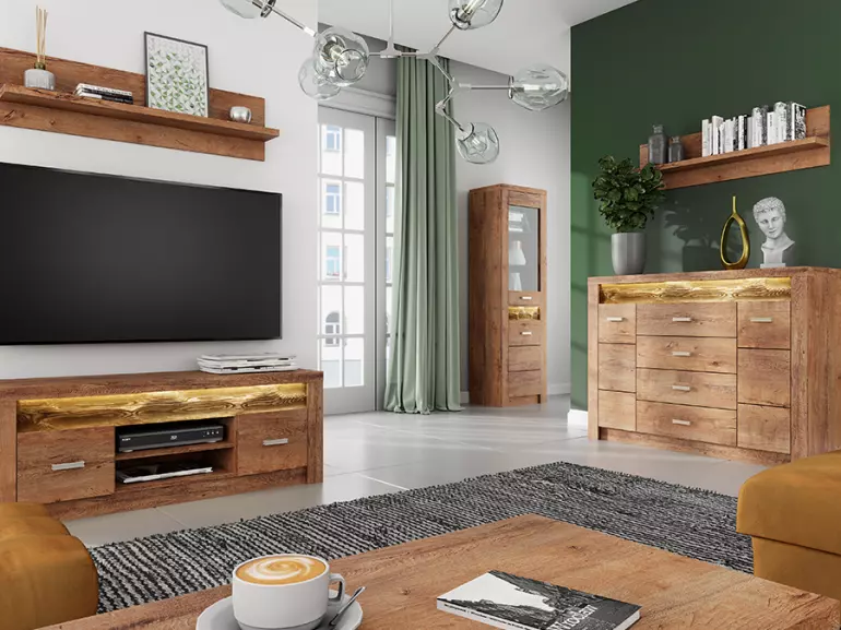 Vitrína Indianapolis I3 jaseň svetlý,5