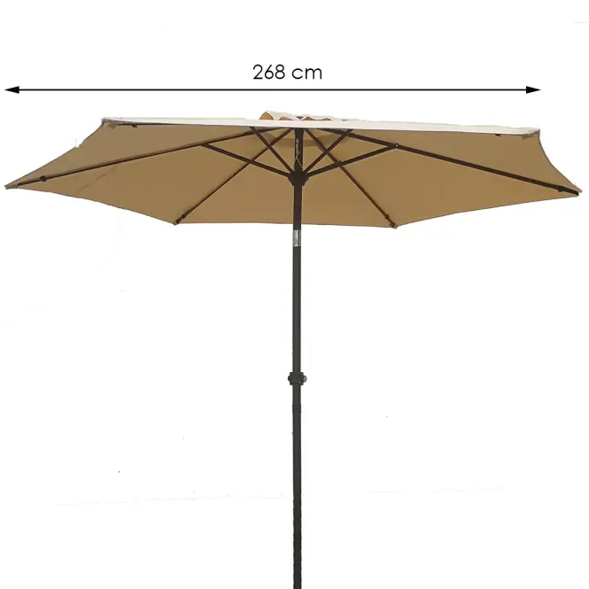 Záhradný slnečník 270 cm,2