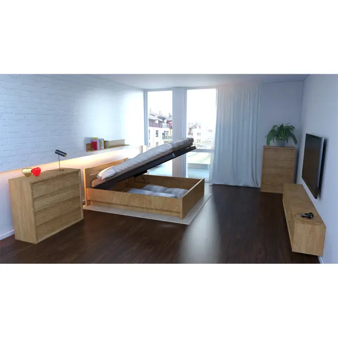 Posteľ drevená  Lulea Plus 160x200  orech,10