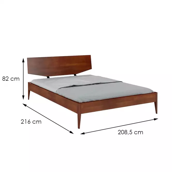 Posteľ drevené Buk Skandica Sund/200x200/orech