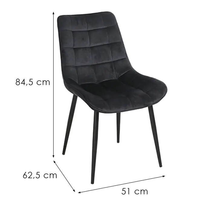 Stolička Ottava 80097h-V15 čierna
