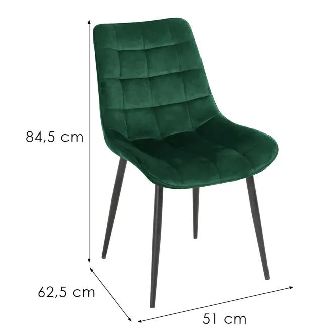 Stolička Ottava 80097h-V15 zelená,2