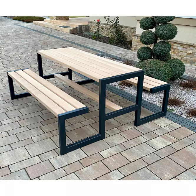 Záhradný komplet Picknick Grande prírodné drevo,3