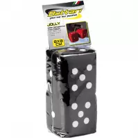 Dekorácia kocky Jolly čierne 8x8 cm 2 ks