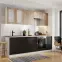 Kuchynská skrinka Denis d60pk mv 2133 pl čierna mat/biela,26