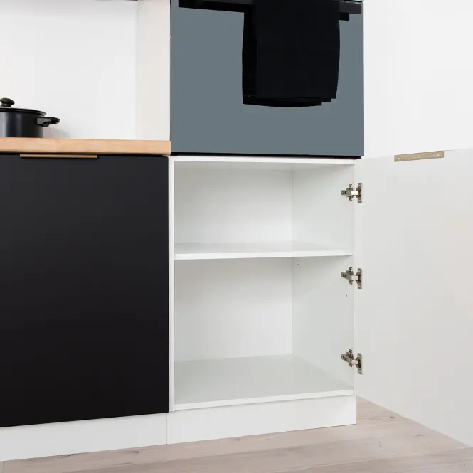Kuchynská skrinka Denis d40sł 2133 pl 2fr čierna mat/biela,4