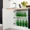 Kuchynská skrinka Denis d15 cargo + kôš čierna mat/biela,20