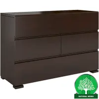 Komoda drevená borovica 5s Skandica Vestre Palisander