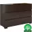 Komoda drevená borovica 5s Skandica Vestre Palisander