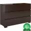 Komoda drevená borovica 5s Skandica Vestre Palisander
