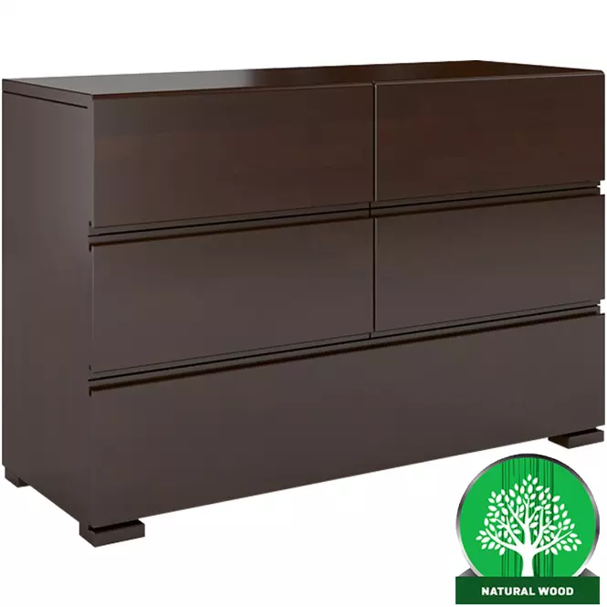 Komoda drevená  buk 5s Skandica Vestre Palisander