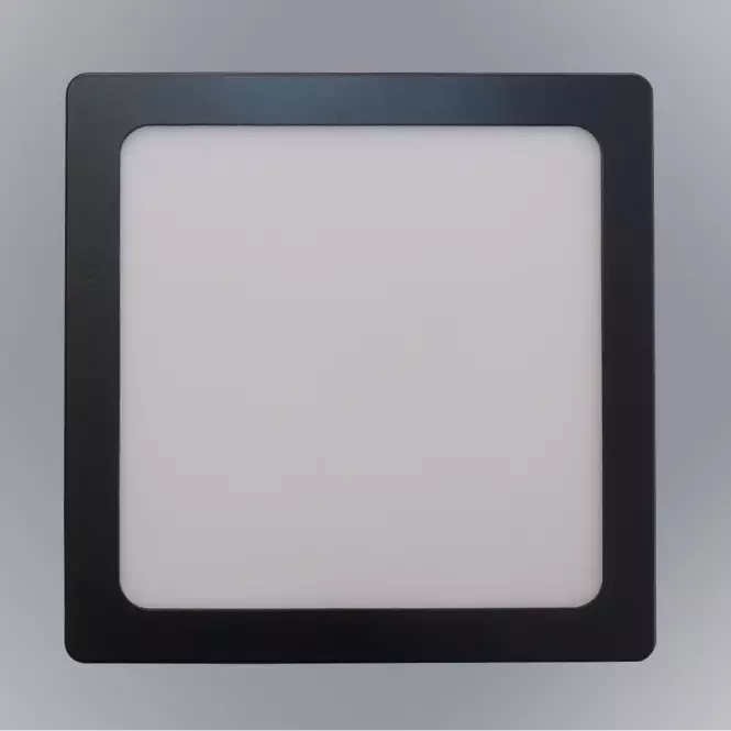 LED panelový blok 18W 4200K štvorcový čierny