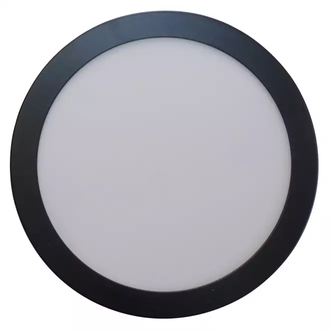 LED kruhový panel 18W 4200K okrúhly čierny,4