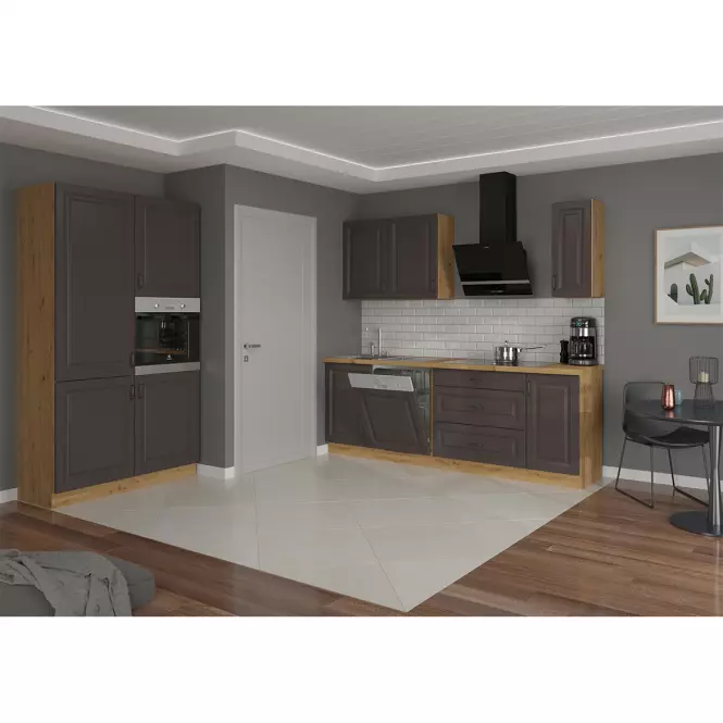 Kuchynská skrinka STILO grafit mat/artisan 80g-72 2f