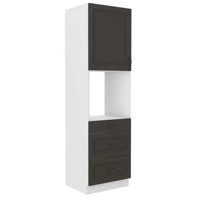 Kuchynská skrinka STILO grafit mat/biela 60dps-210 3s 1f