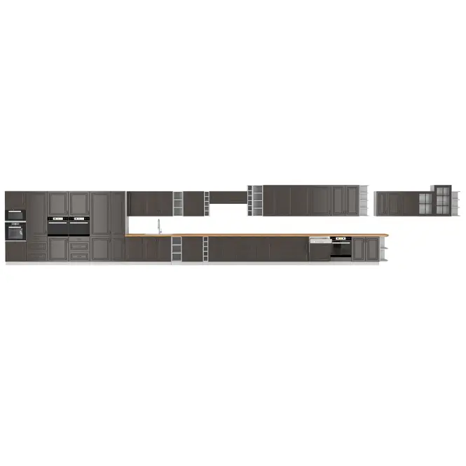Kuchynská skrinka STILO grafit mat/biela 60dp-210 2f
