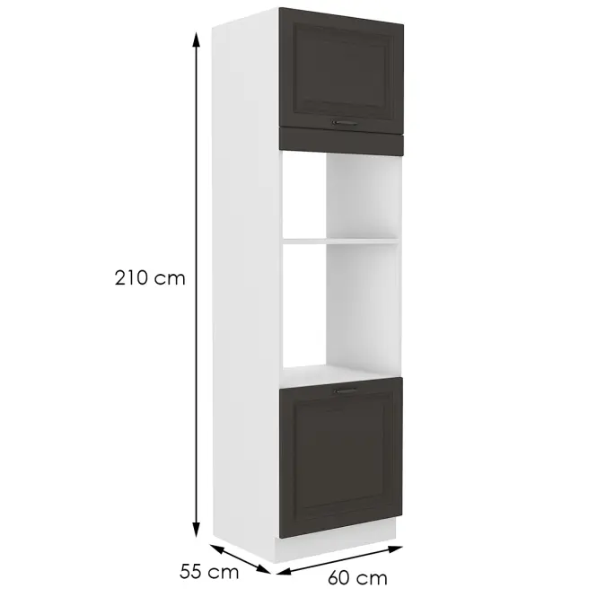 Kuchynská skrinka STILO grafit mat/biela 60dmp-210 2f