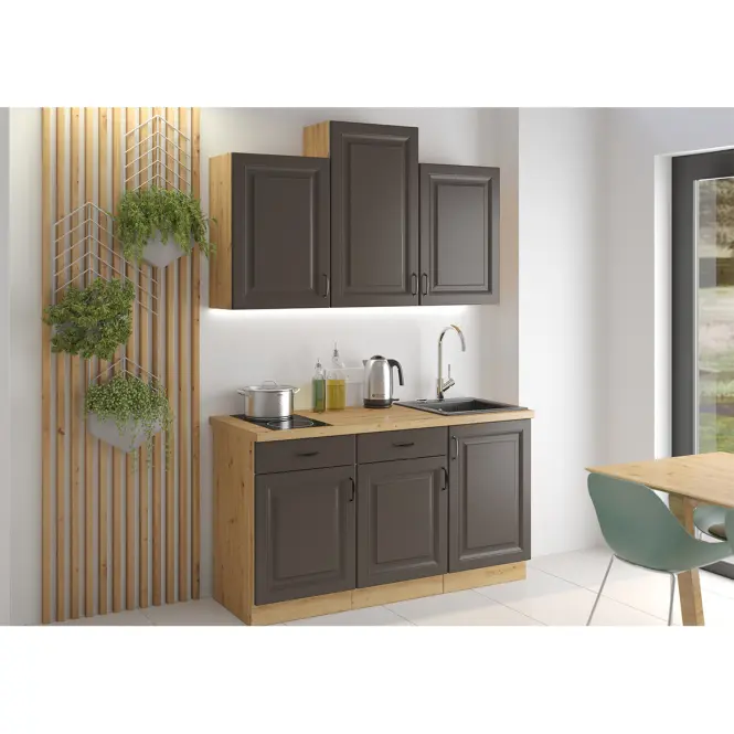 Kuchynská skrinka STILO grafit mat/artisan 60dmp-210 2f