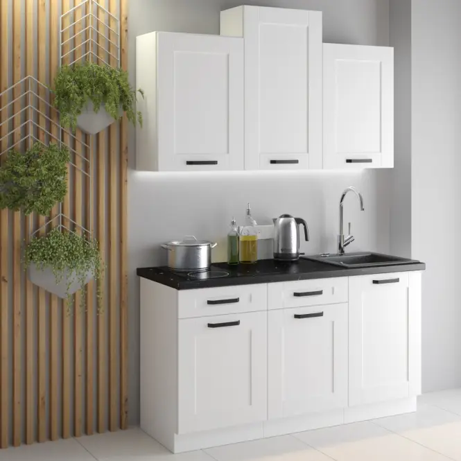 Kuchynská skrinka LUNA biela mat/biela 60dks-210 3s 1f