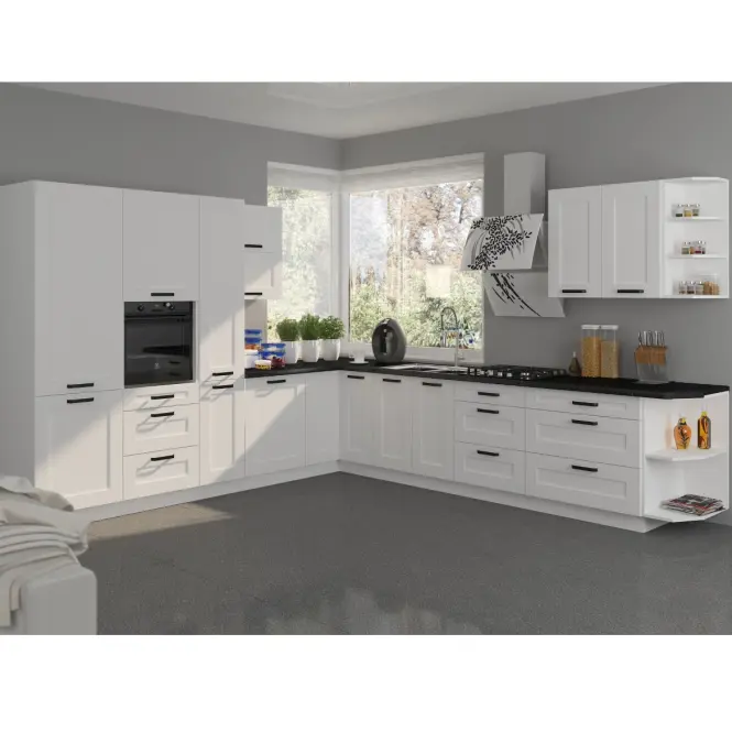 Kuchynská skrinka LUNA biela mat/biela 60dk-210 2f