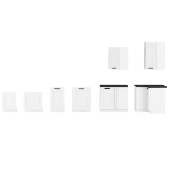 Kuchynská skrinka LUNA biela mat/biela 40dk-210 2f