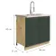 Skrinka do kuchyne Glamour12d Green,2