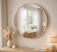 Dekoratívne zrkadlo GITA FI81cm rose gold