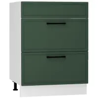 Kuchynská skrinka Emily D60PC S/2 ZASL zelená mat