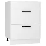 Kuchynská skrinka Emily D60PC S/2 ZASL biely hrášok mat
