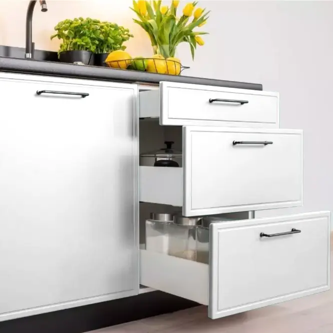 Kuchynská skrinka Emily DK60 biely hrášok mat